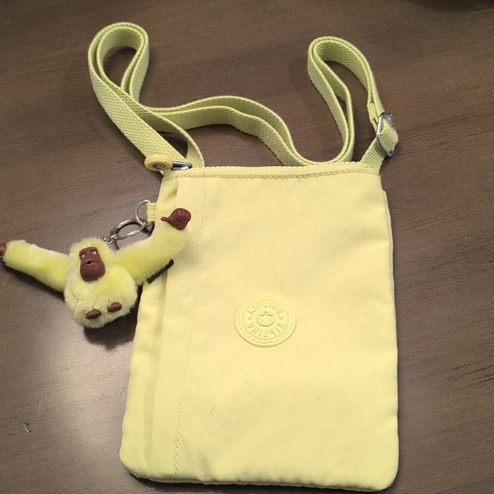 Kipling Chester Small Crossbody Shoulder Bag in Lime Green